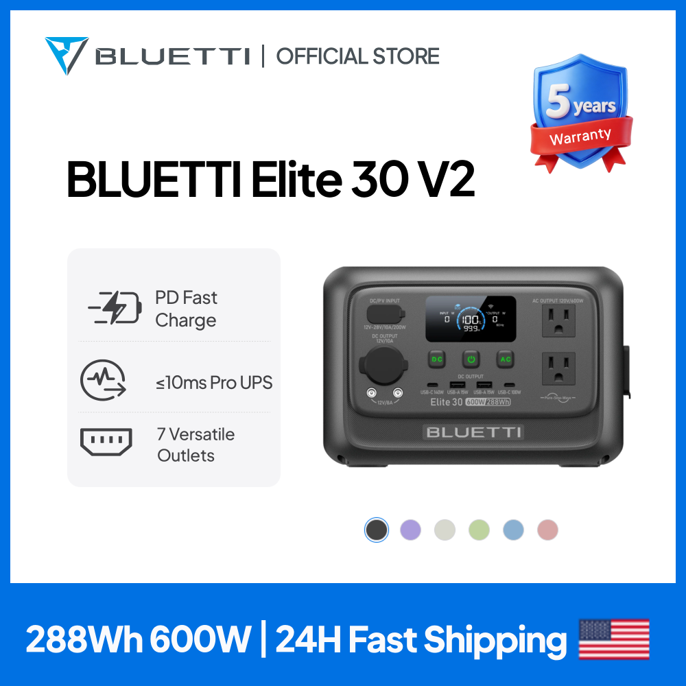 Usb Charger Dynamo - 【Renew】BLUETTI Elite 30 V2 Stasiun Tenaga