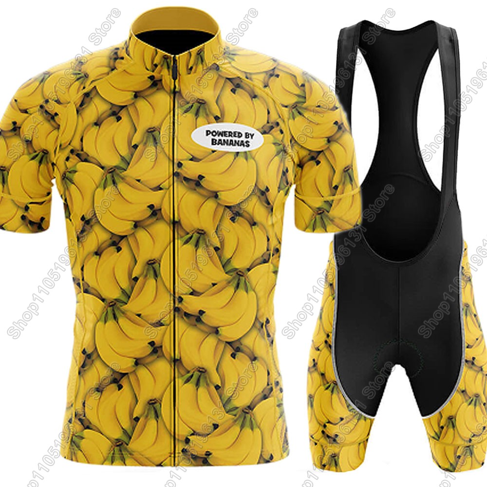 Cycling Commuter Shorts - Powerouge-By-Bananas 2026 Set Jersey Bersepeda Pakaian