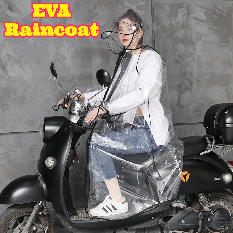 Jas Hujan EVA Transparan Berke - Cycling Commute Rain ulasan dan harga