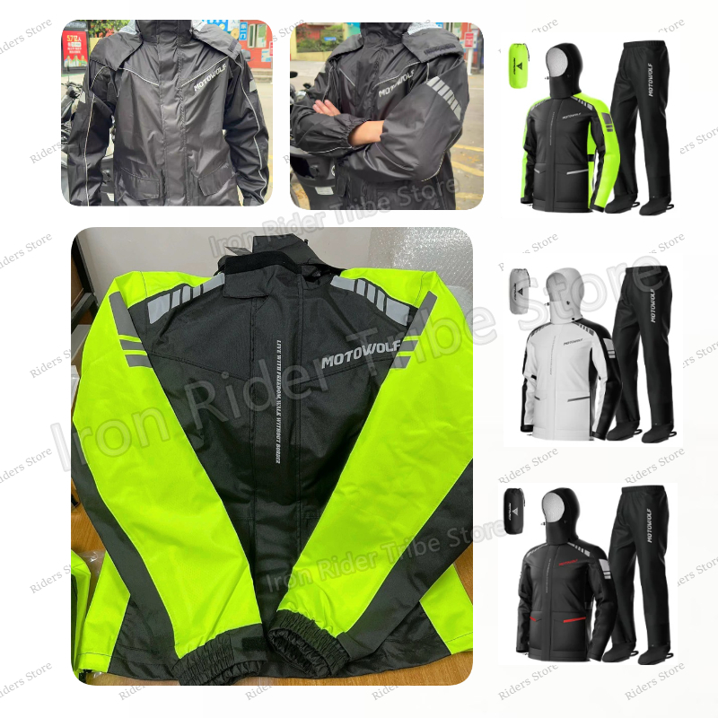 Jaket Motor Anti Air Reflektif - Cycling Commuter Rain Jacket ulasan dan harga