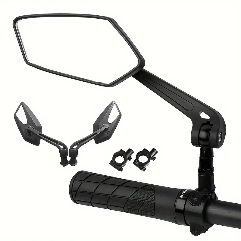2 Buah Cermin Stang Sepeda Mot - Mirror Handlebar Convex ulasan dan harga
