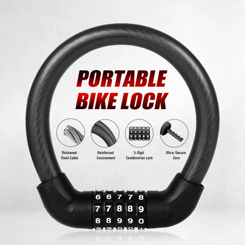 Kunci Sepeda Kombinasi 5 Digit - U Lock Heavy Duty ulasan dan harga