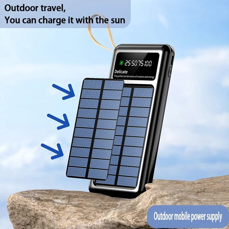 Power Bank Tenaga Surya 20000m - Usb Charger Dynamo ulasan dan harga