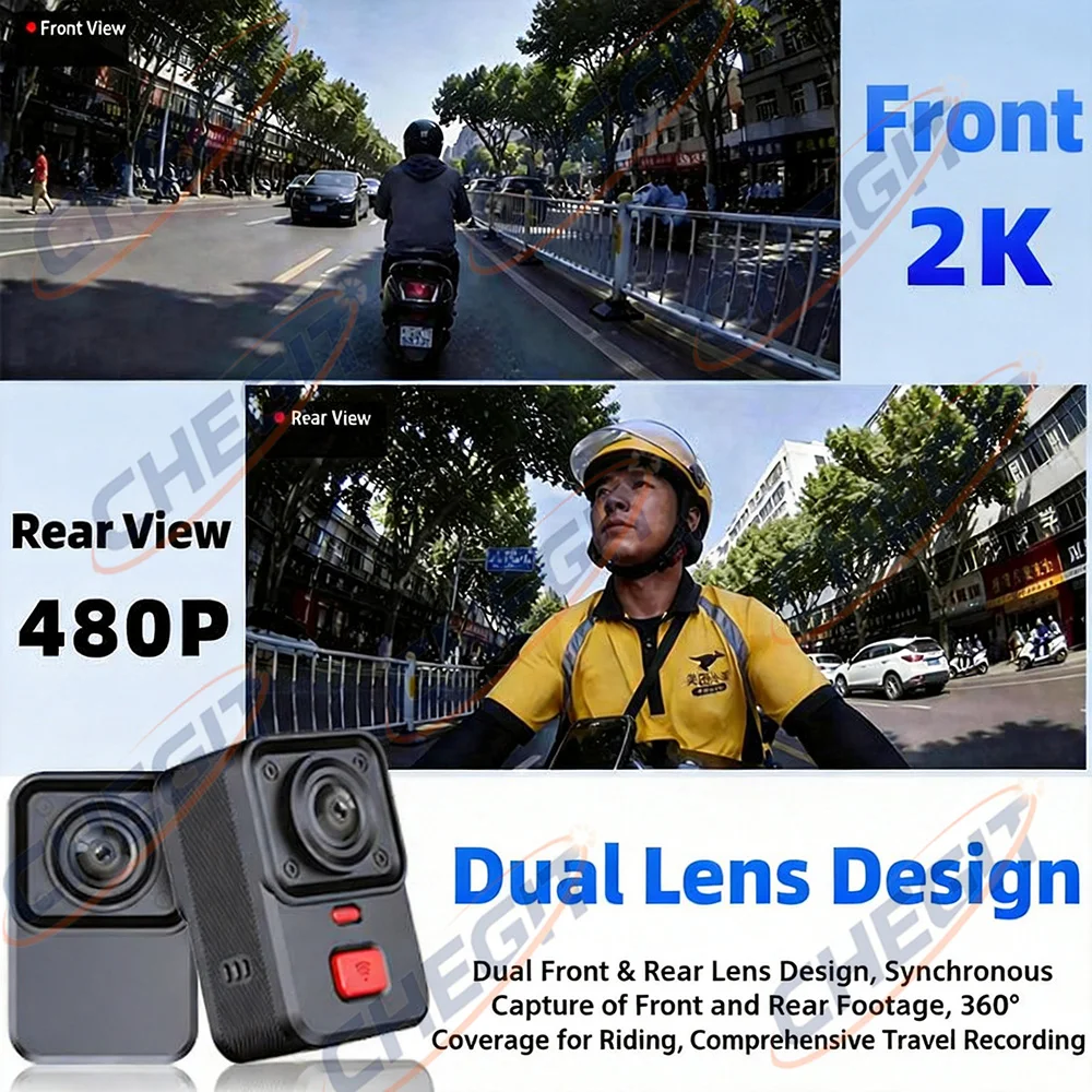 2 Kamera DVR Motor 2K HD WiFi  - Cycling Loop ulasan dan harga