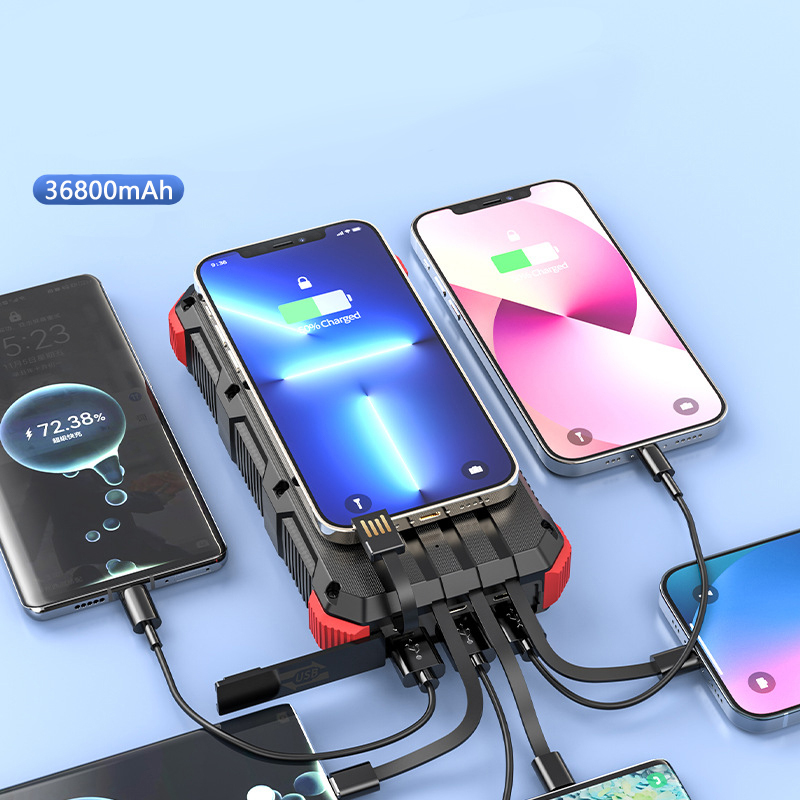 Power Bank Tenaga Surya 36800M - Usb Charger Dynamo ulasan dan harga