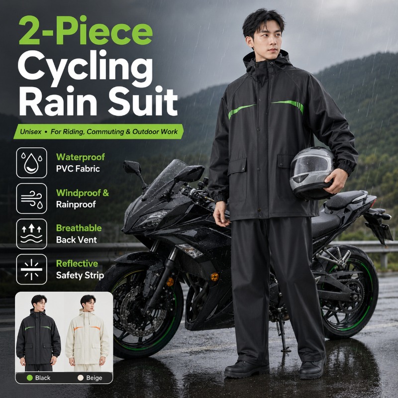 Setelan Hujan Bersepeda Anti A - Cycling Commuter Rain Jacket ulasan dan harga